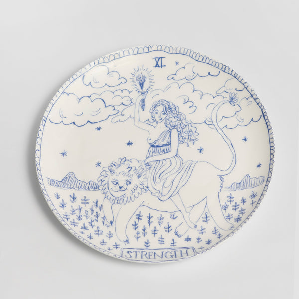 The Strength Tarot Dinner Plate