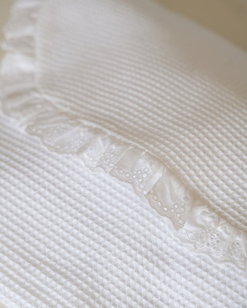 Piqué Garment Bag with Lace