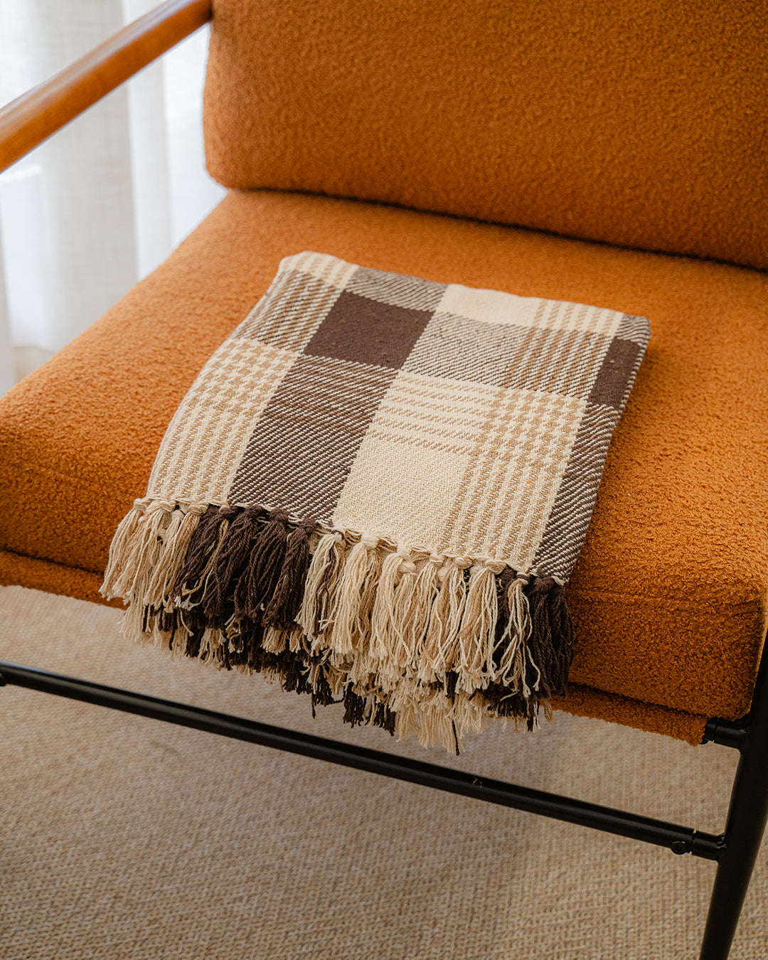 Scottish Throw, Brown, Beige and Natural