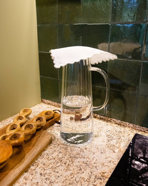 White Ondulado Cocktail Napkin