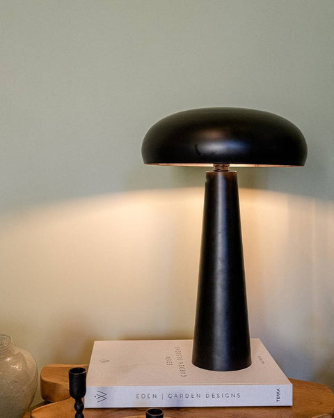 Candeeiro de Mesa Mush, Preto