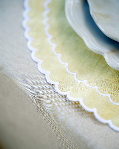 Individual Filipa, Amarelo com Branco