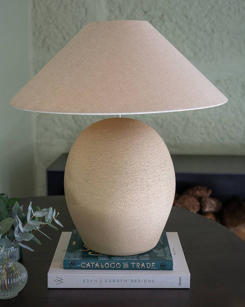 Large Pure Table Lamp, Beige