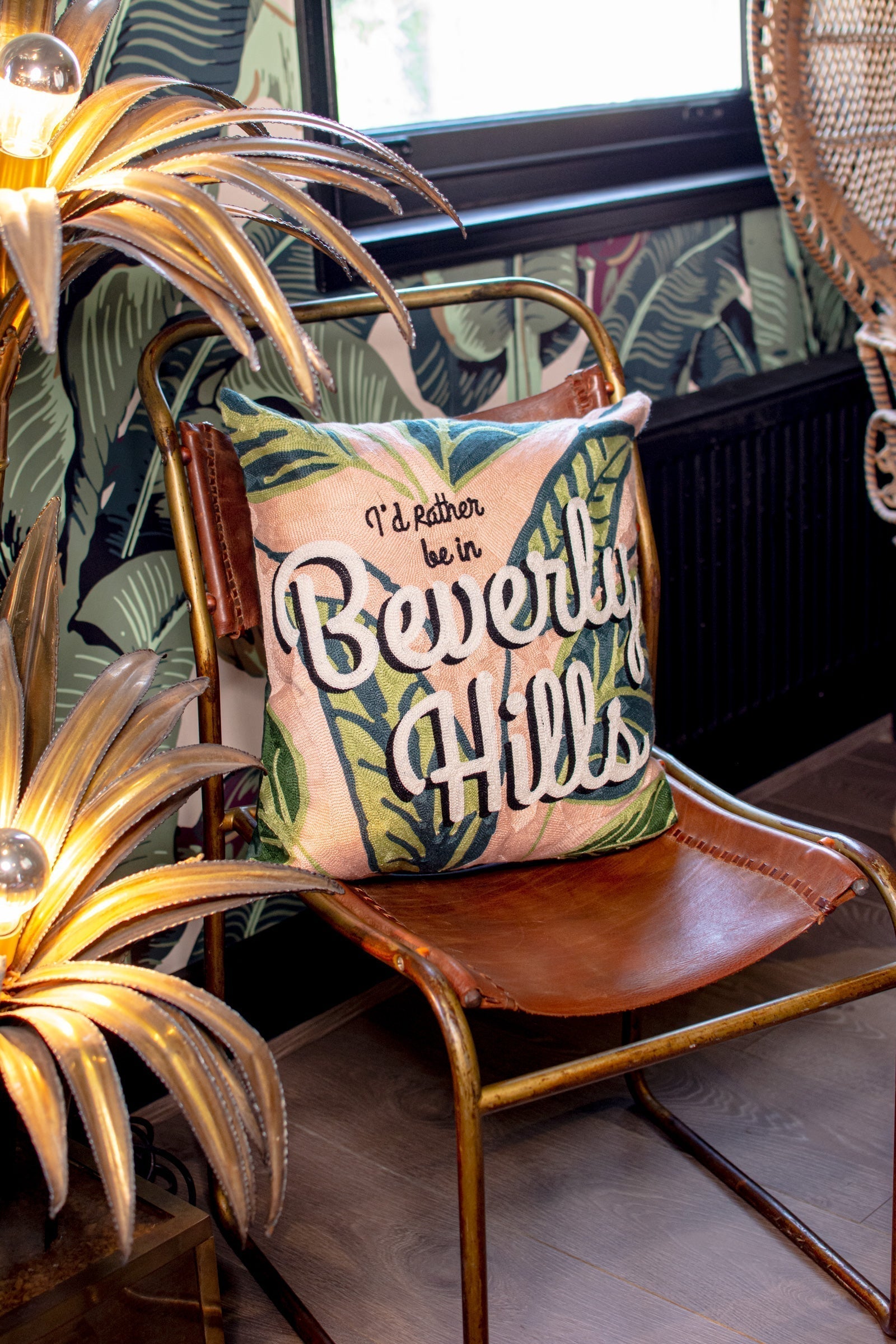 Beverly Hills Needlepoint Pillow