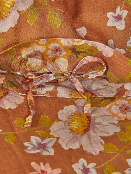 Buttercup Rust Linen Quilt Cover