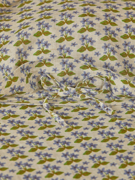 Petit Madeline Blue Linen Quilt Cover