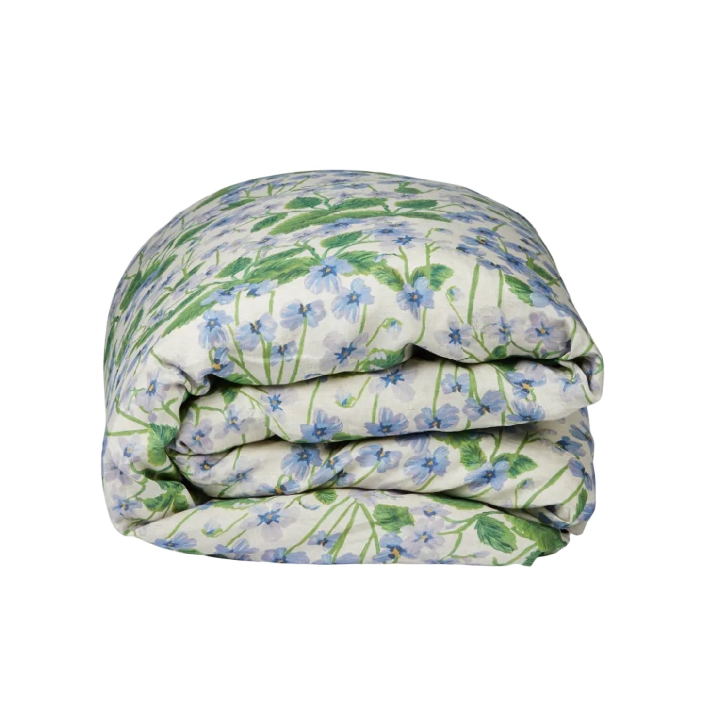 Lilas Blue Linen Quilt Cover