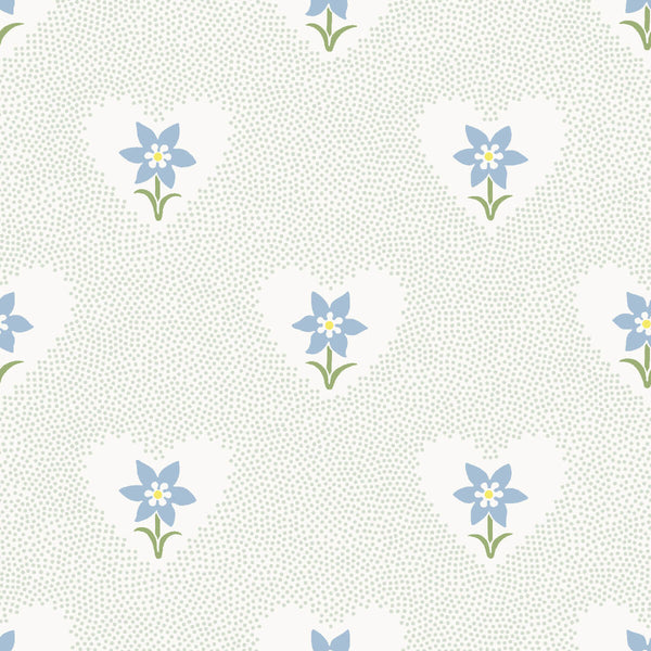 Daffodil Hearts Wallpaper - Celadon