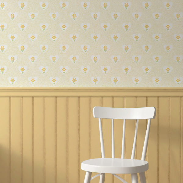 Daffodil Hearts Wallpaper - Yellow