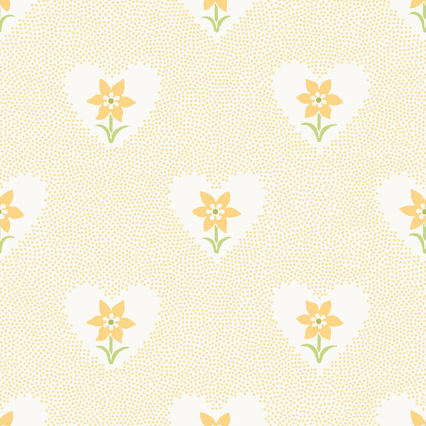 Daffodil Hearts Wallpaper - Yellow
