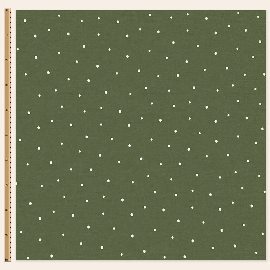 Dolce Daisies Fabric, Pistachio, Metre