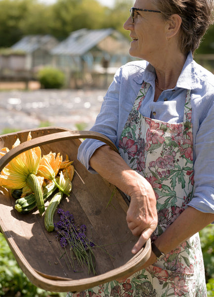 Cutting Garden Medley Linen Apron