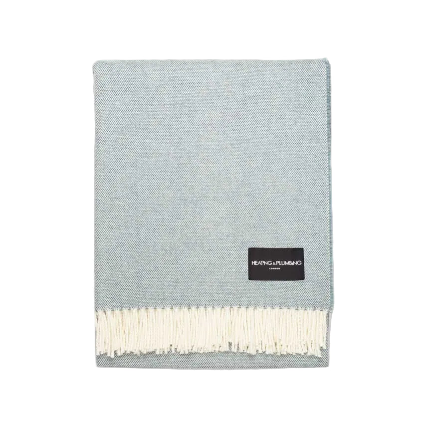 Daydreams - Merino Lambswool Throw - Light Blue