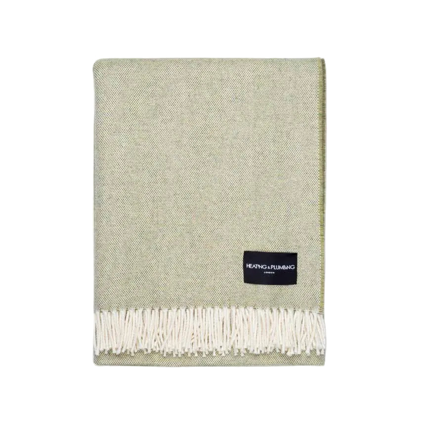 Daydreams - Merino Lambswool Throw - Sage
