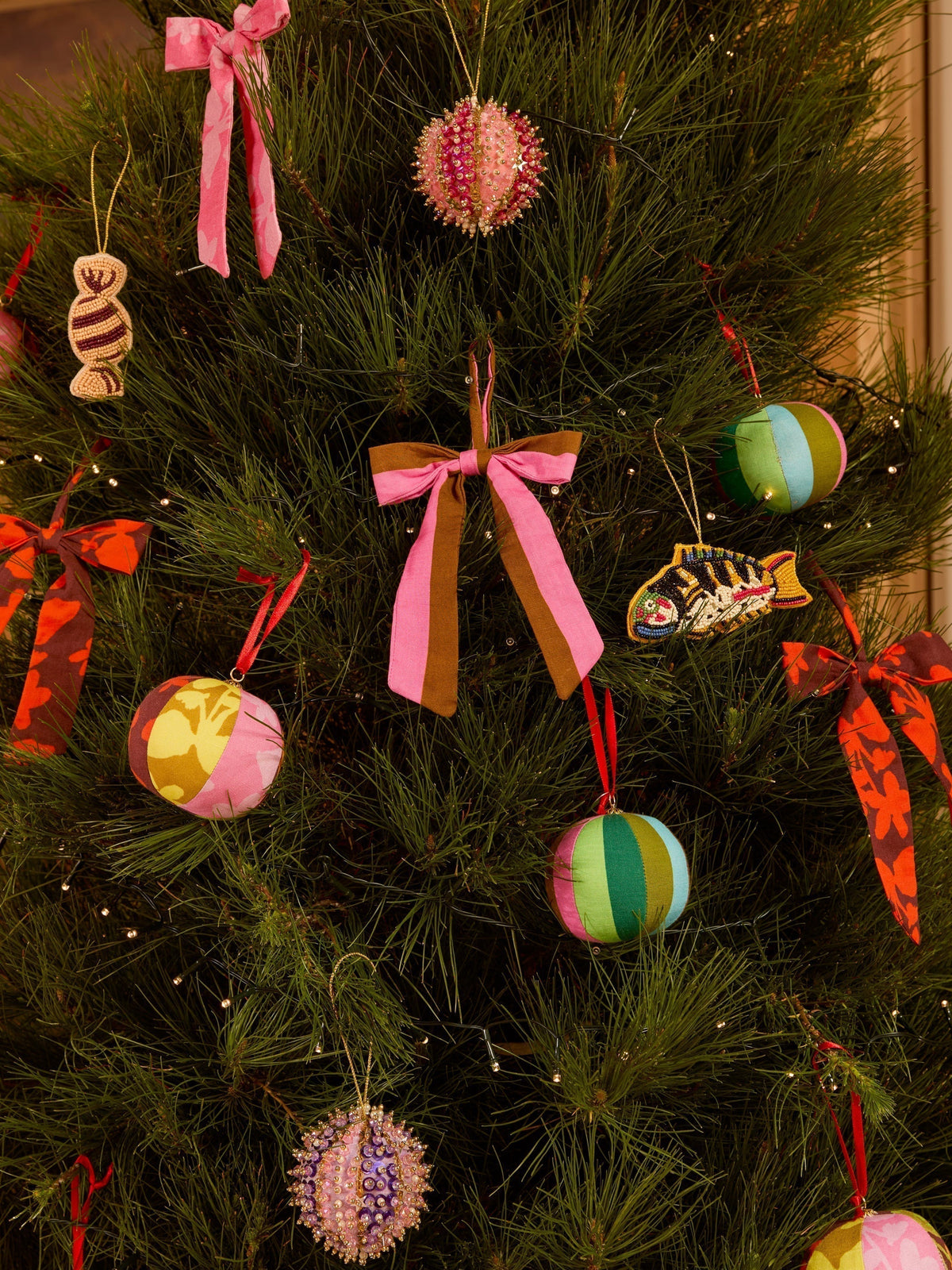 Patchwork Stripe Christmas Decoration