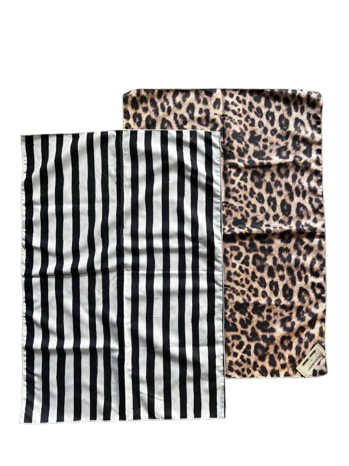 Decorative Cleaning Cloth x 2 Black Stripe - Between Us