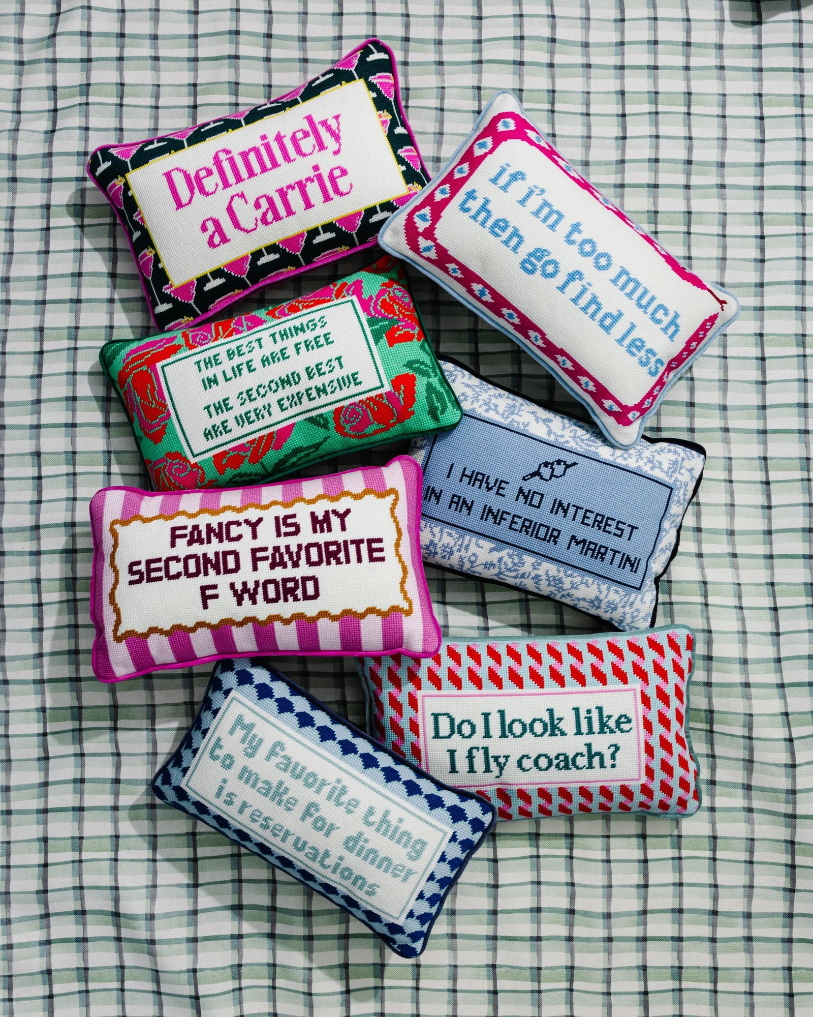 Carrie Needlepoint Pillow - Furbish Studio
