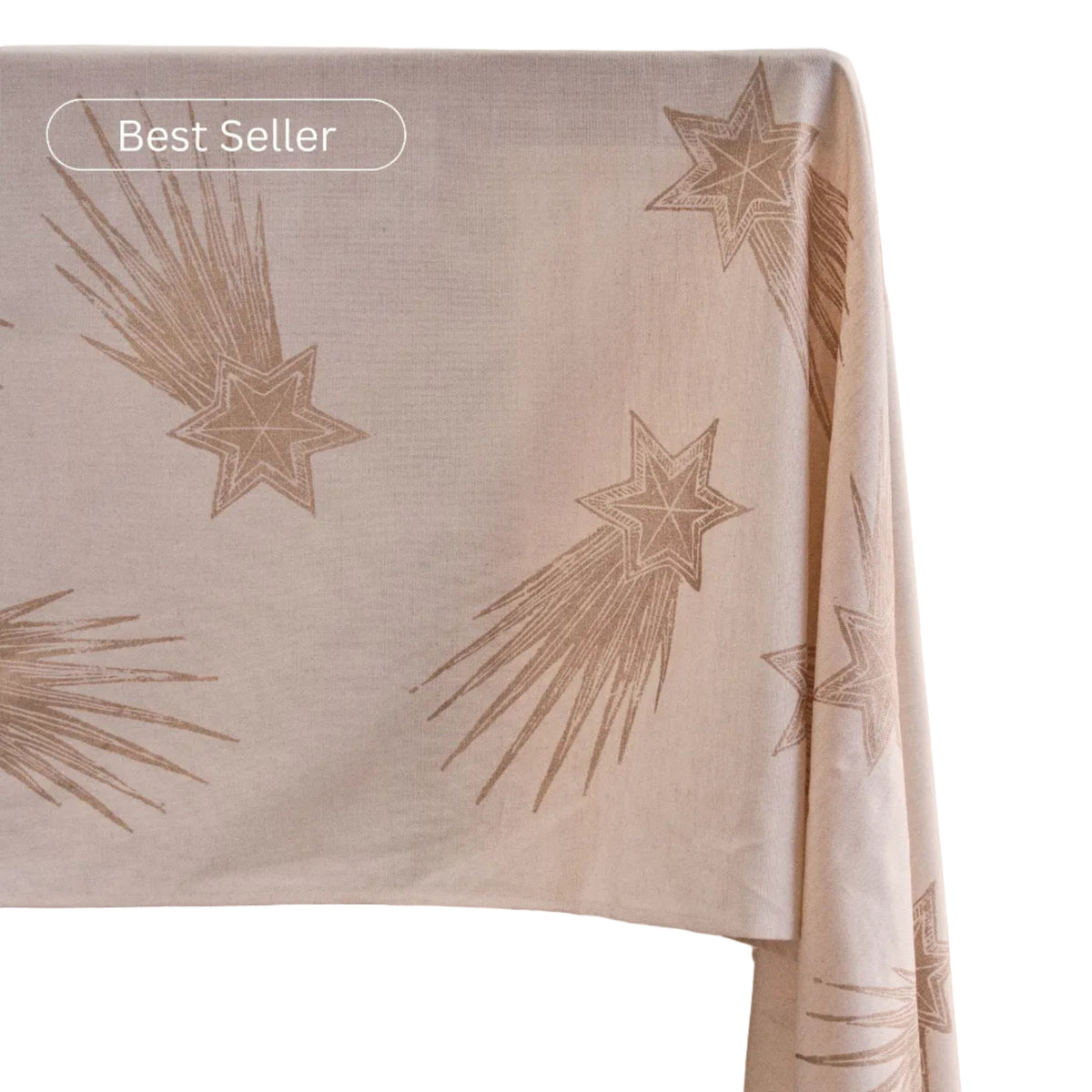 Christmas Gold Star Tablecloth