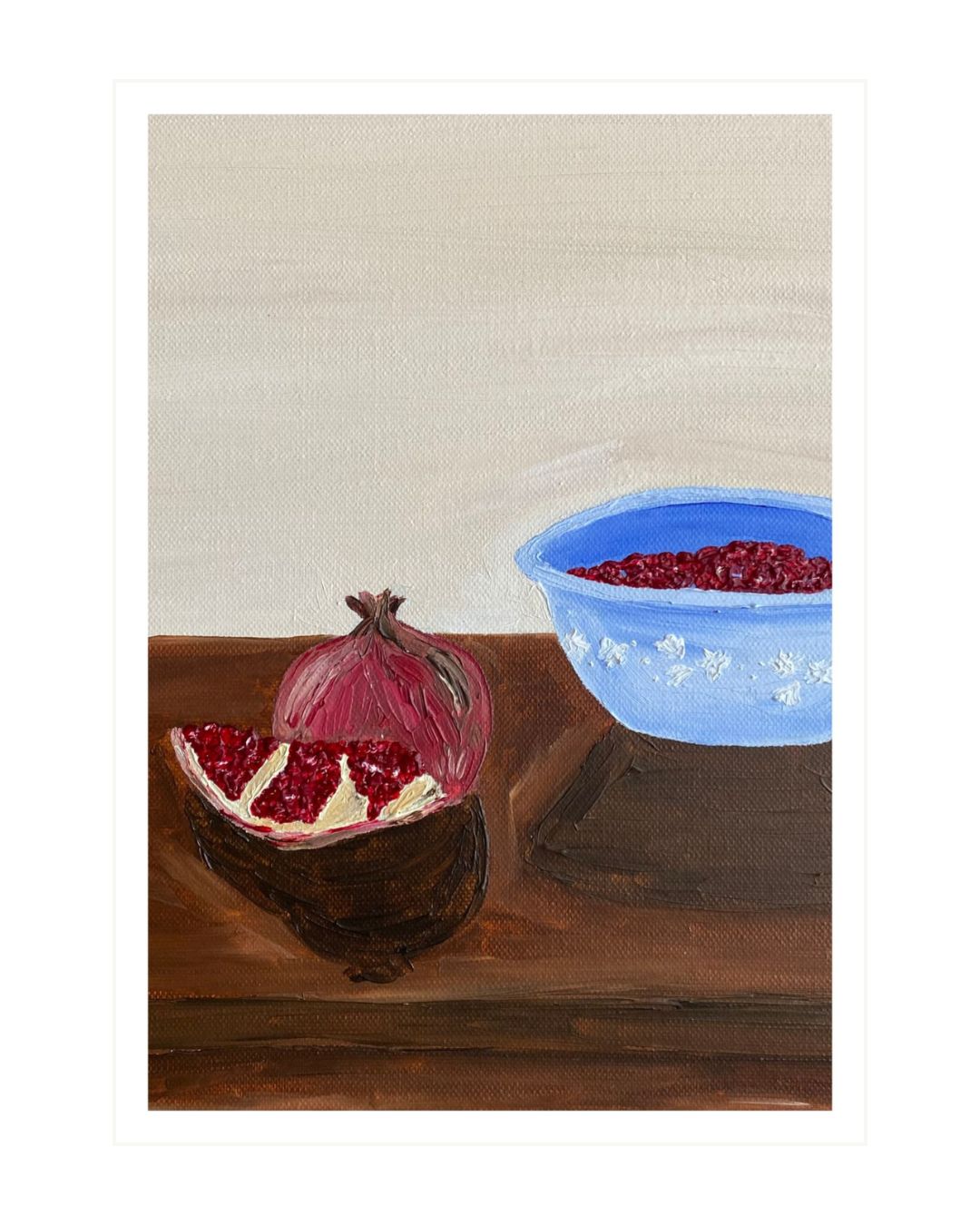 Peeled Pomegranate Fine Art Print