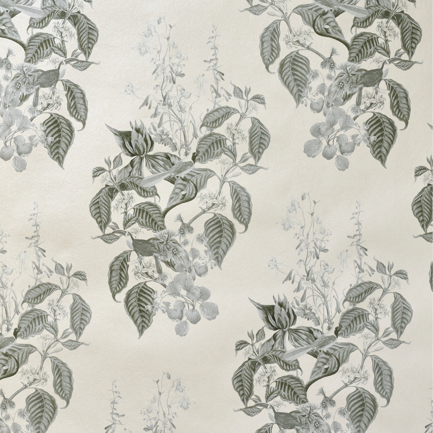 Aviary Isle Wallpaper - French Gray
