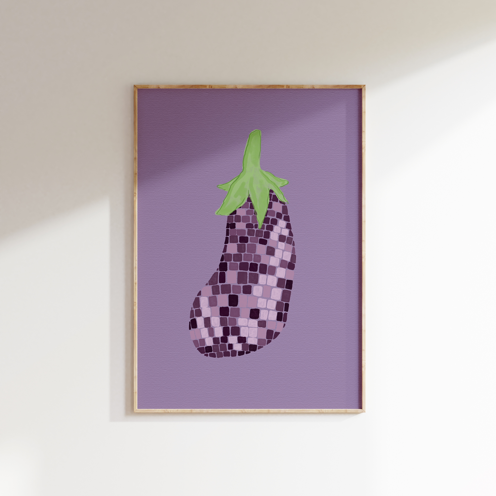 Disco Aubergine Print