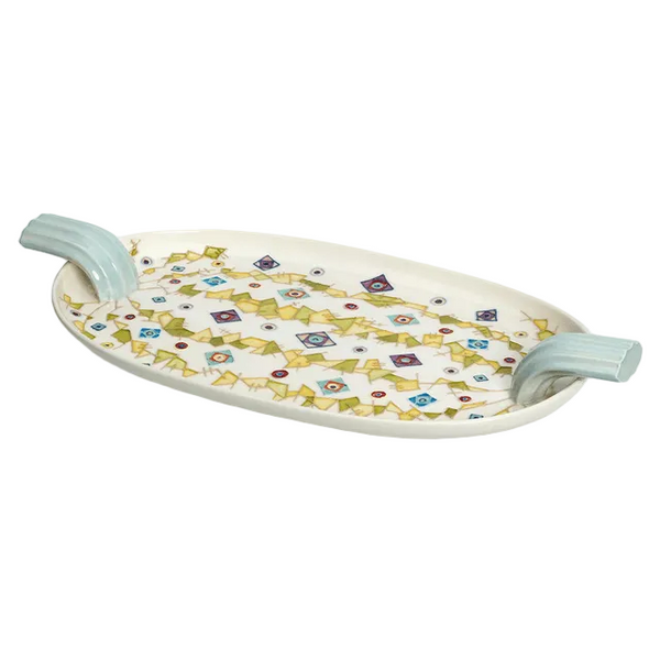 Disco Gourd Double Handle Plate by 1882 Ltd