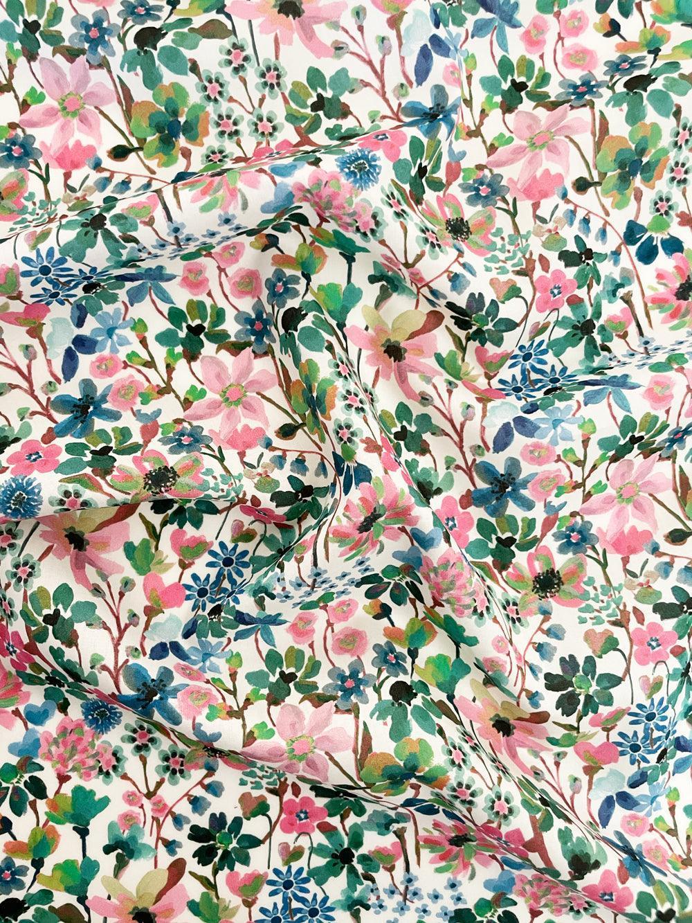 Handmade Liberty Fabric Patchwork Bedspread in CLASSIC COLLECTION - Coco & Wolf