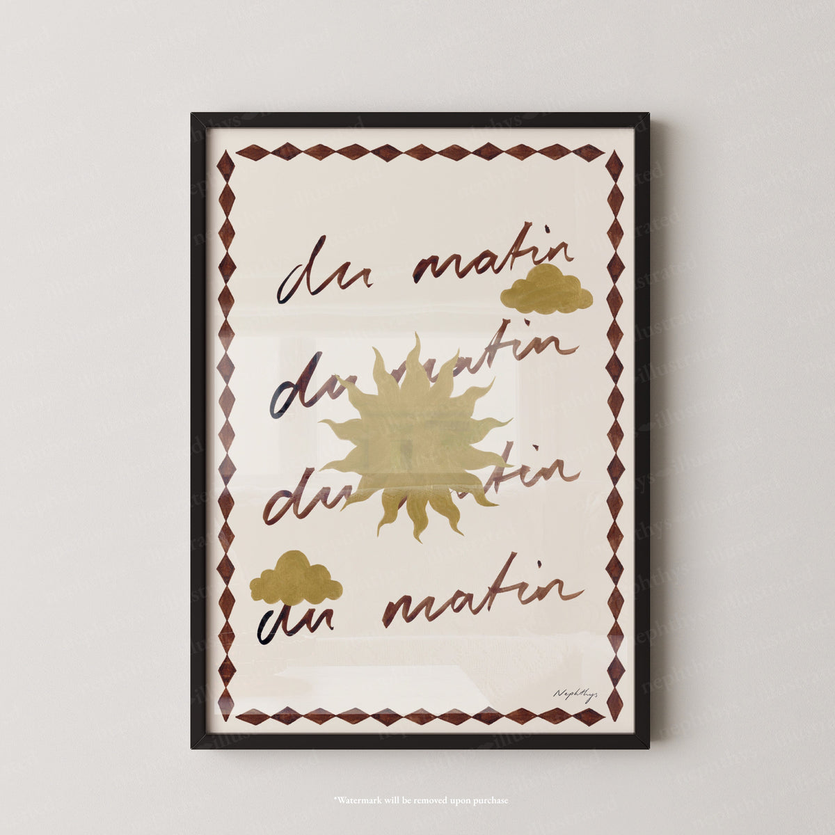 Du Matin Print