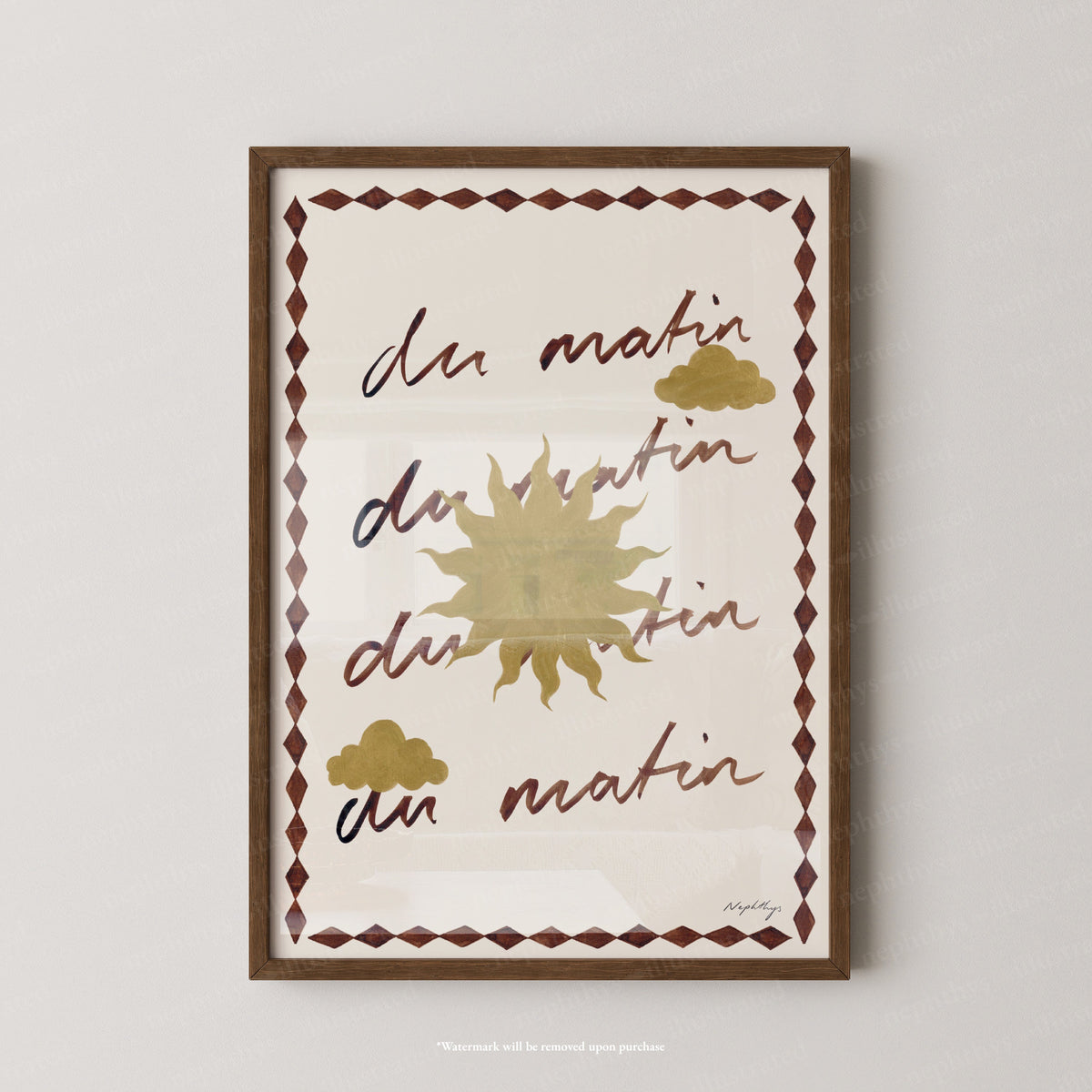Du Matin Print