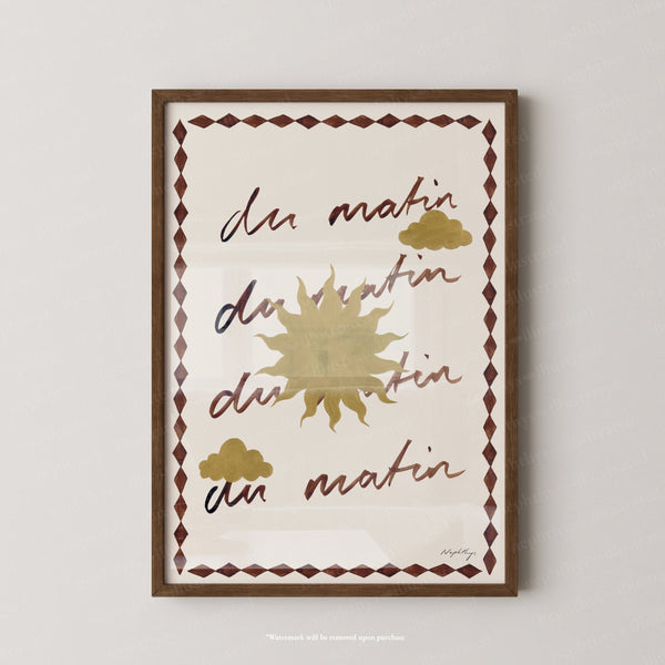 Du Matin Print