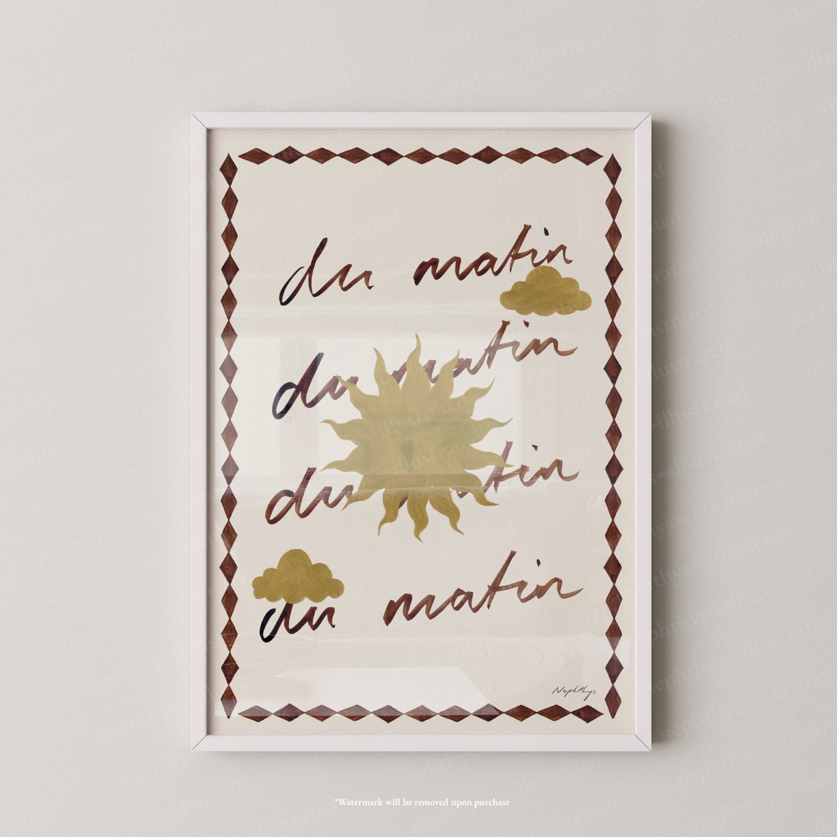 Du Matin Print