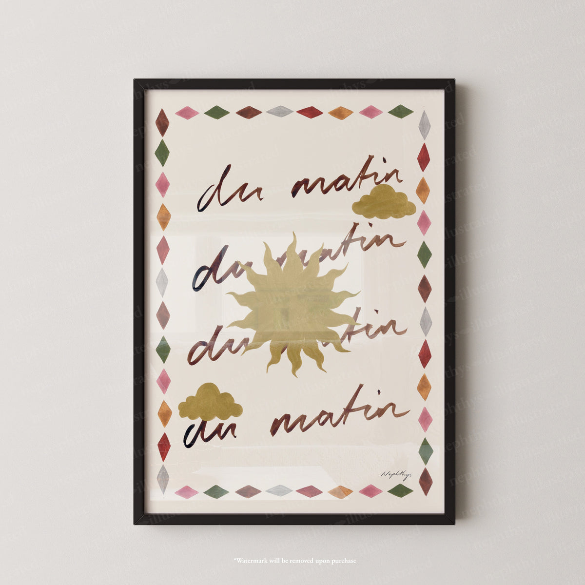 Du Matin Print
