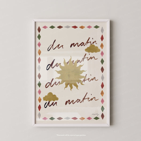 Du Matin Print