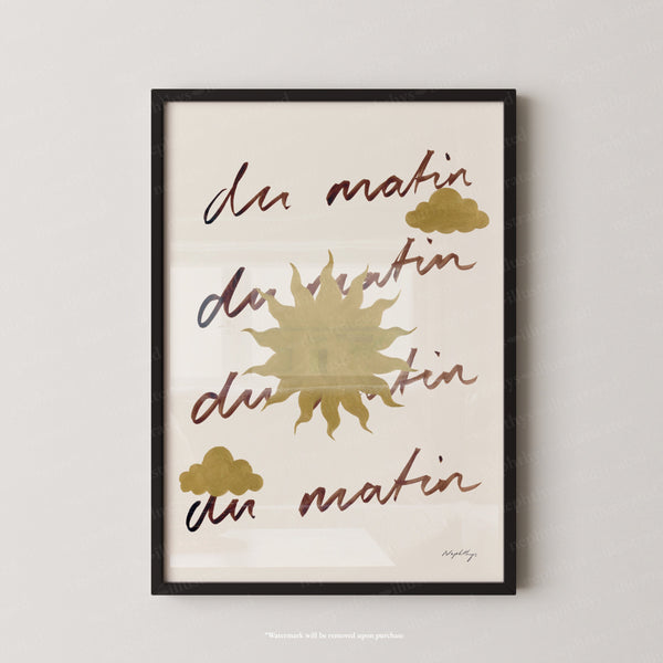 Du Matin Print