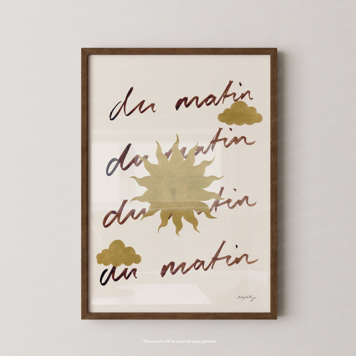 Du Matin Print
