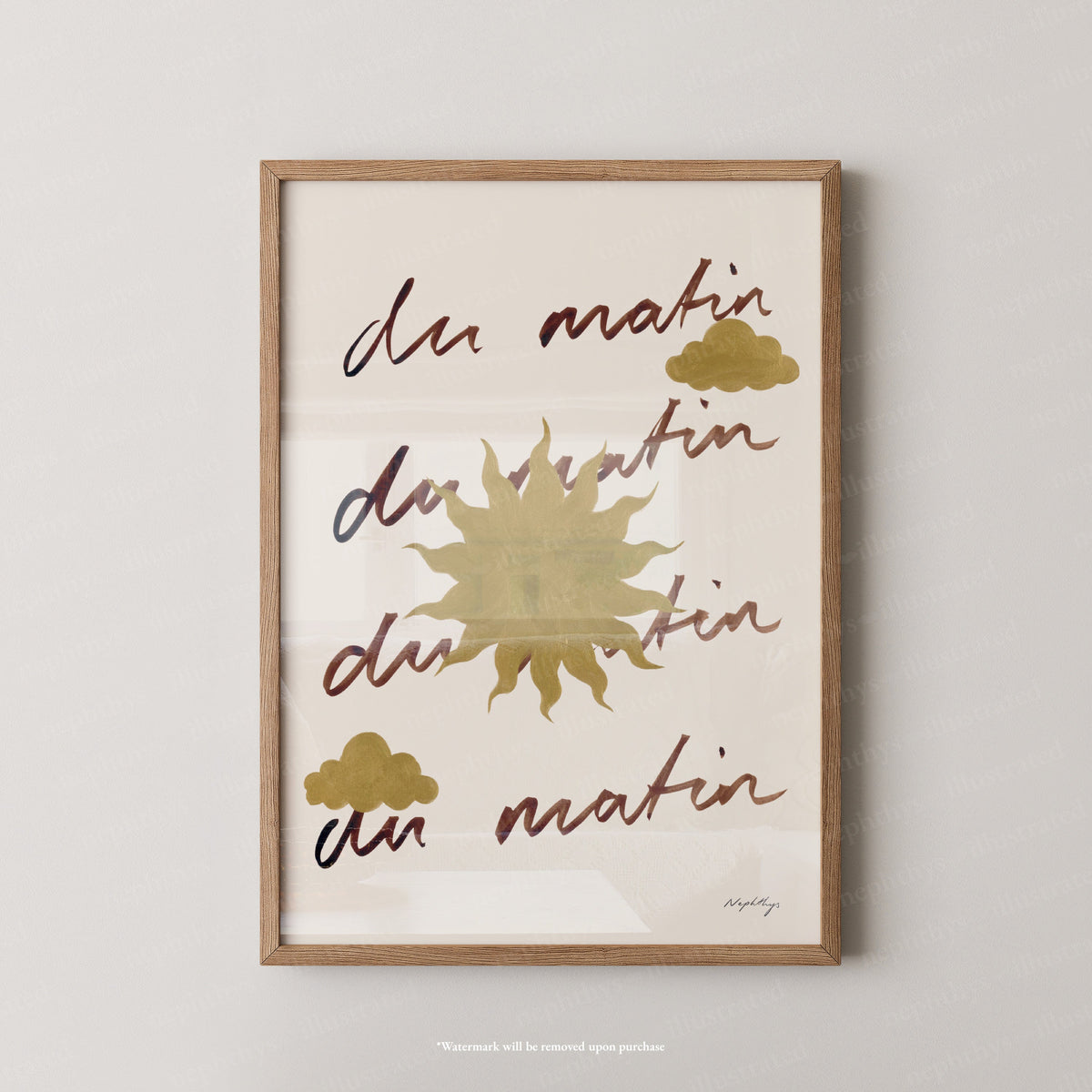 Du Matin Print