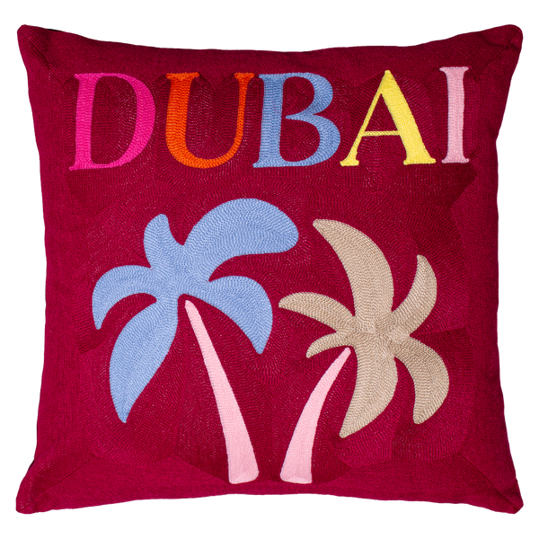 Dubai | Needlepoint Travel Inspired Pillow