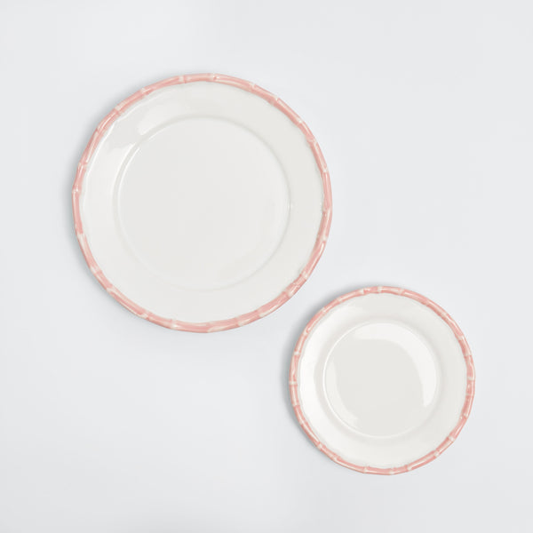 Small Pink Bamboo Side Plate (1 Piece)