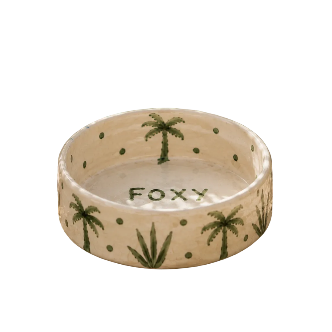 Green Palms Pet Bowl