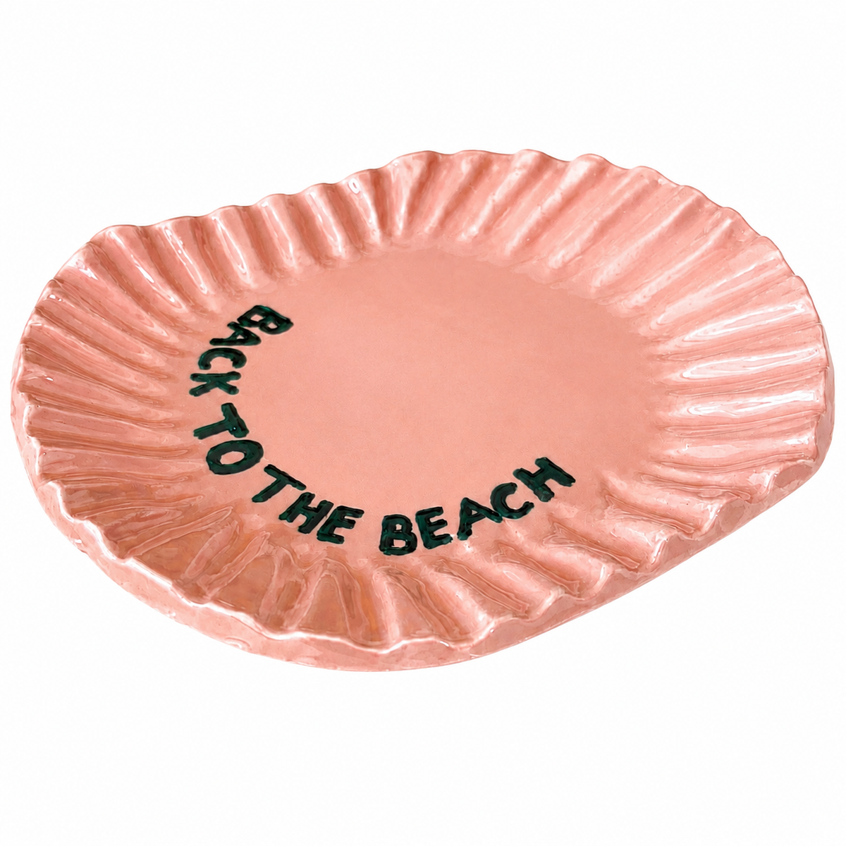 Back To The Beach Pink Plate