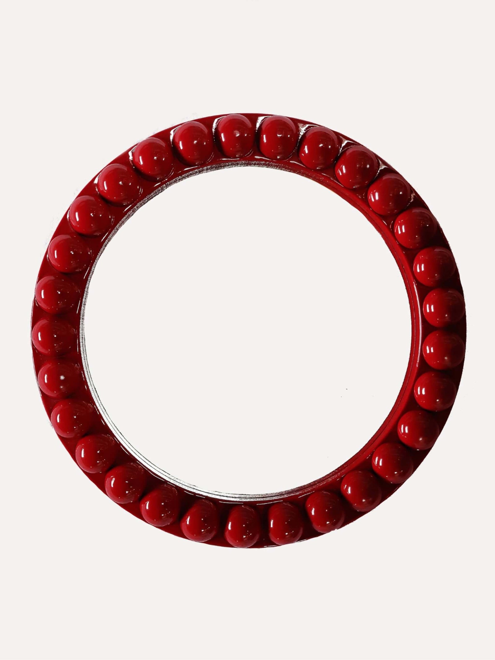 Round Over-Sized Bobbin Mirror