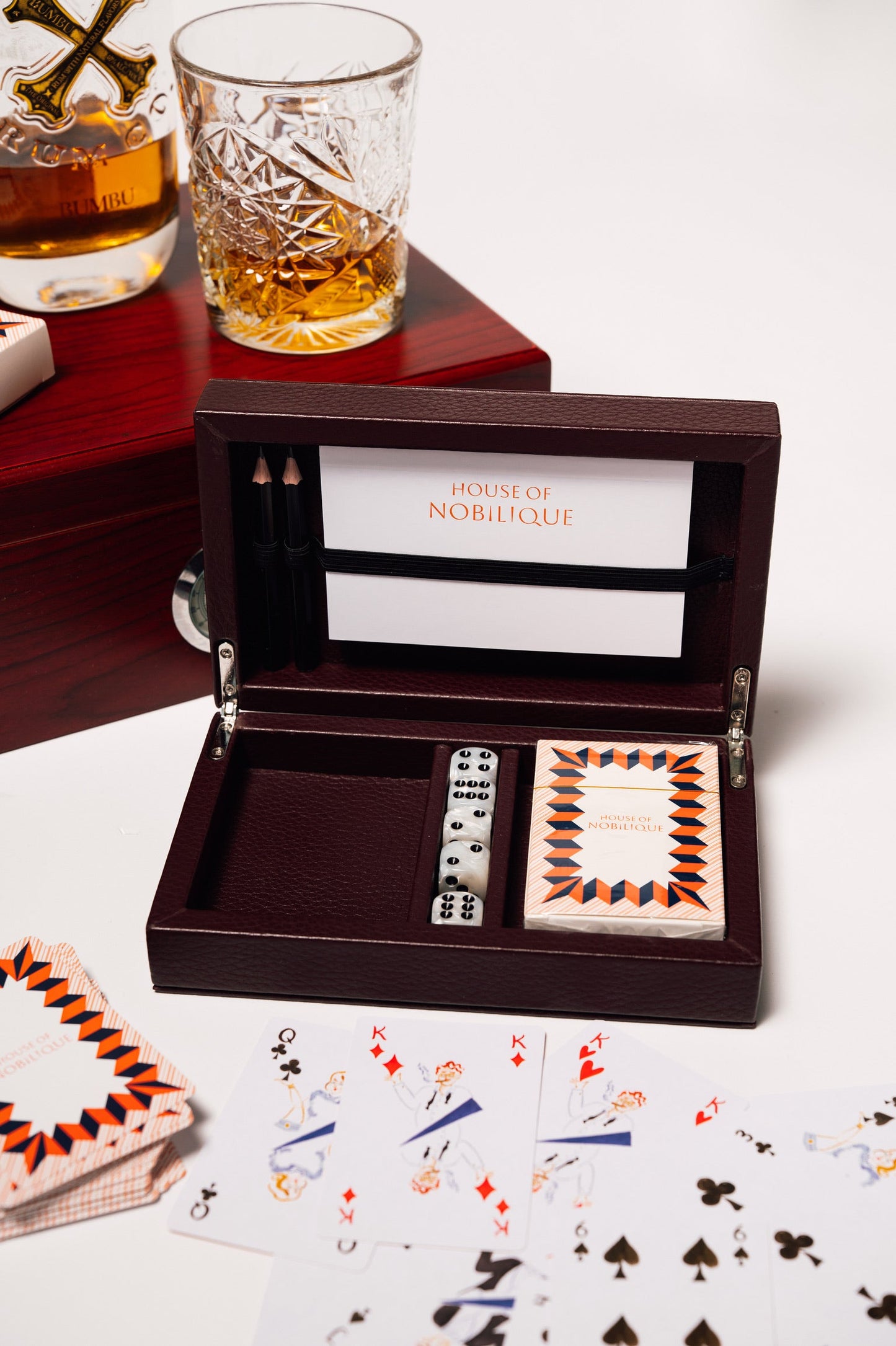 Card Box Burgundy