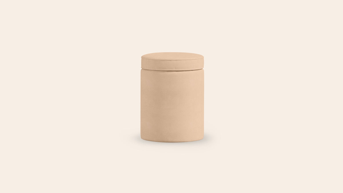 Aurora Footstool, Rose
