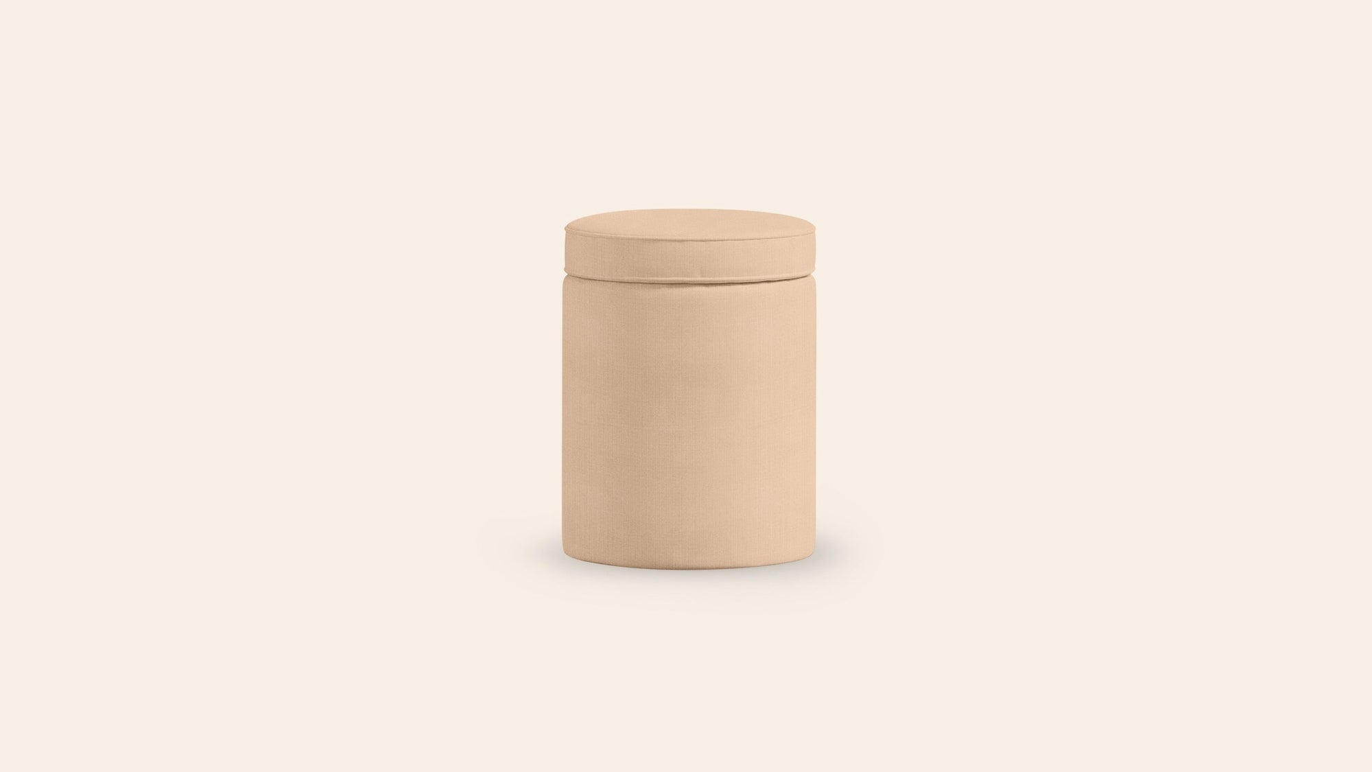 Aurora Footstool, Rose
