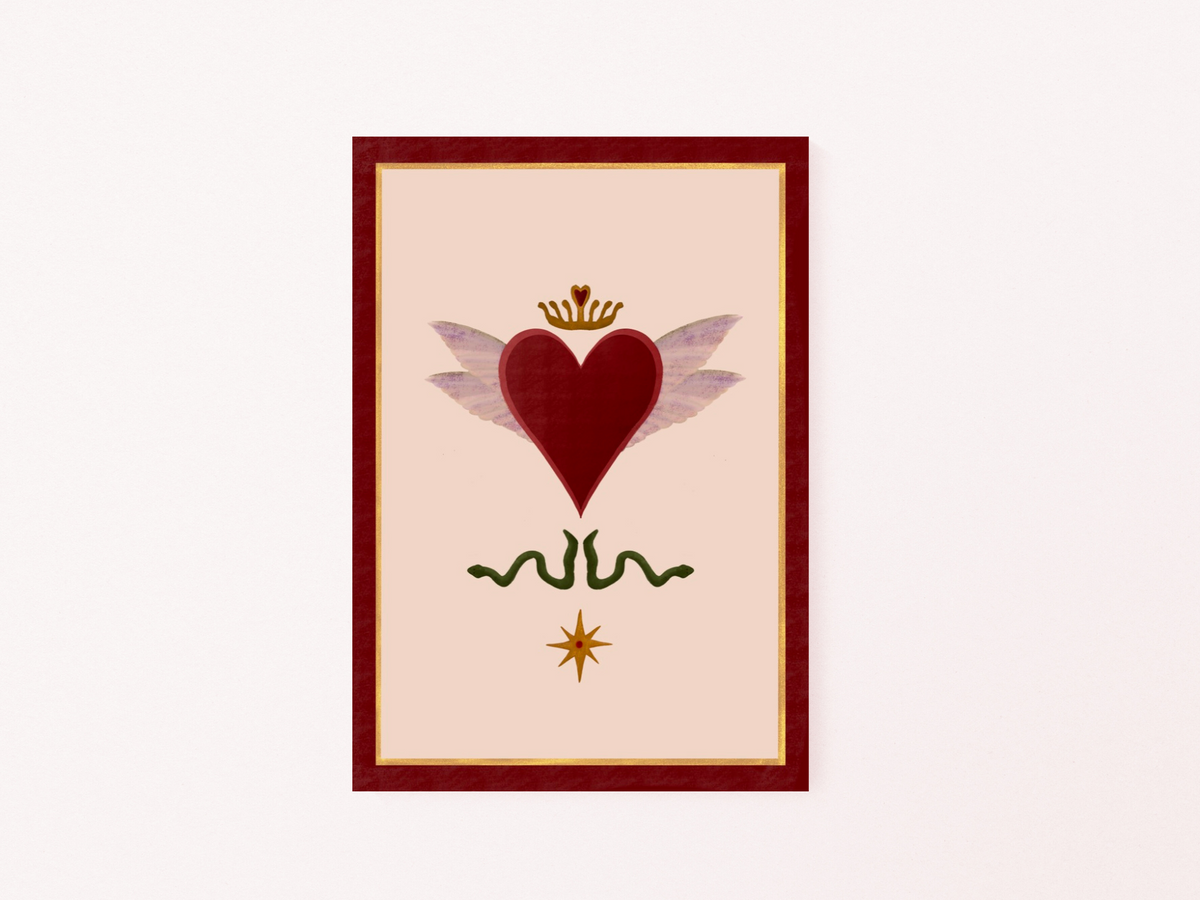 Queen of Hearts art print — additional product photo of the design