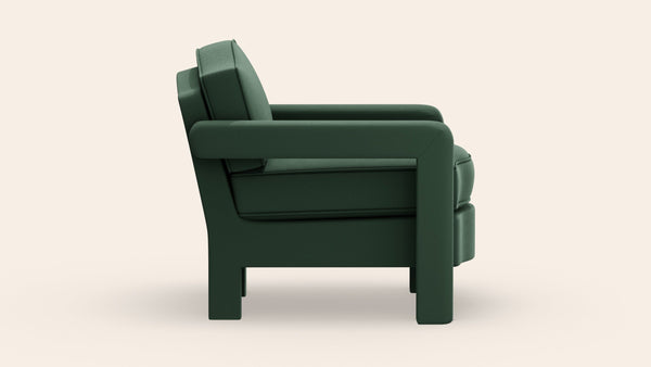 Elio Armchair, Olive Linen