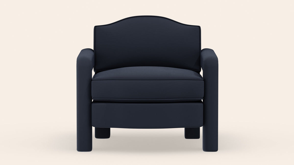 Elio Armchair, Prussian Linen