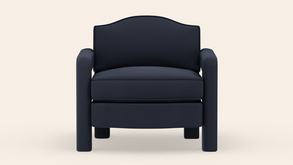 Elio Armchair, Prussian Linen