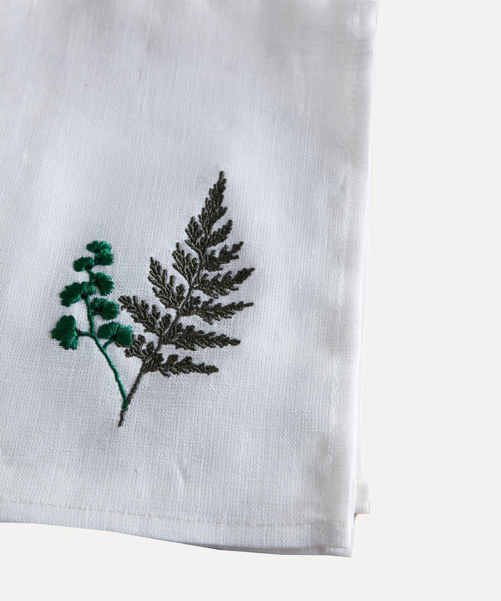 Eden Embroidered Linen Napkin