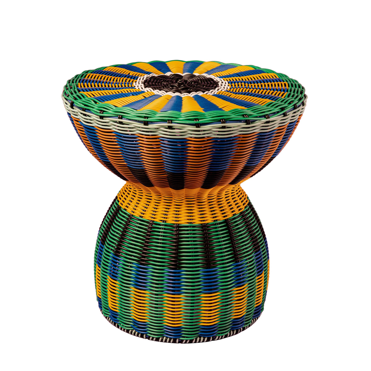 Woven Table | Yellow & Green